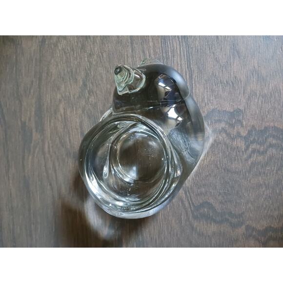 Vintage Indiana Glass Clear Candle Holder Trinket Dish - Picture 3 of 5